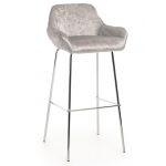 Стілець барний B-12 срібний