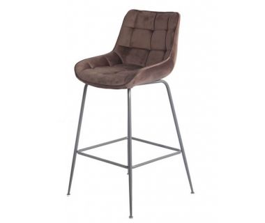 Стілець барний B-140 мокко вельвет