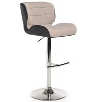 Стілець барний B-75 сірий-чорний