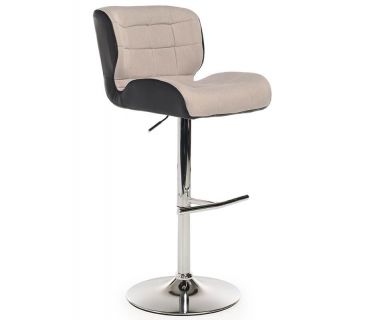 Стілець барний B-75 сірий-чорний