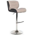 Стул барный B-75 серый-черный