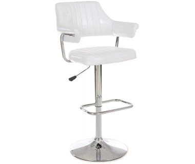 Стілець барний B-90 блискучий білий