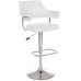 Стул барный B-90 блестящий белый в интернет-магазине "Мебли Даром"