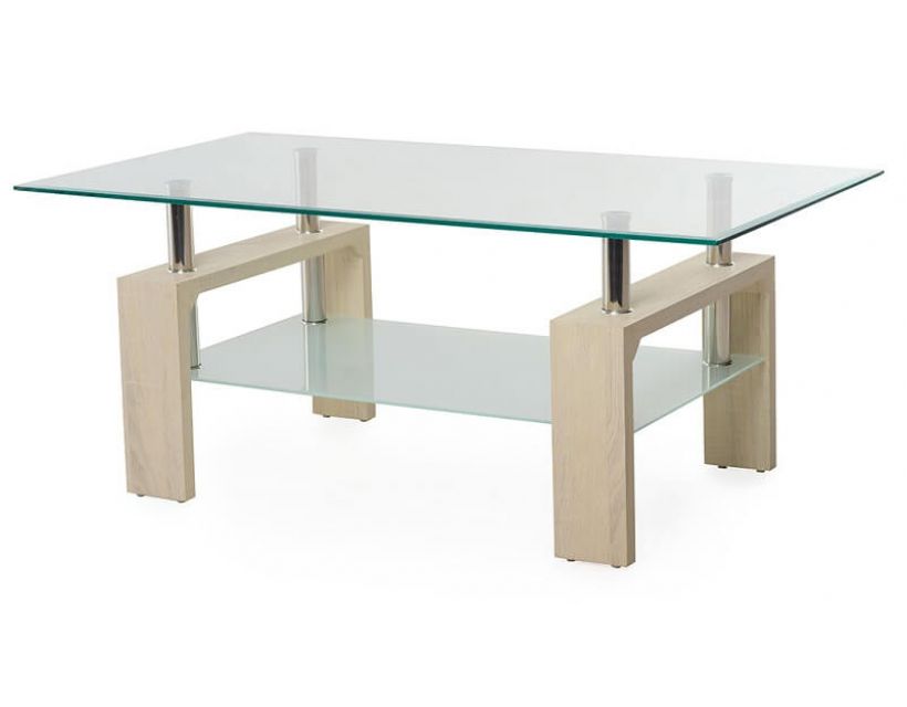 Стол журнальный C-107-2 беленый дуб в интернет-магазине "Мебли Даром"