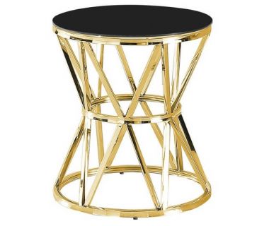 Стіл журнальний CH-1 чорний, золото
