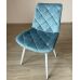 M-45 стул голубой топаз велюр, ножки белые в интернет-магазине "Мебли Даром"