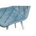 M-45 стул голубой топаз велюр, ножки белые в интернет-магазине "Мебли Даром"