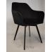 Стул поворотный R-63 черный велюр, ножки черные VETRO Modern (Ветро) в интернет-магазине "Мебли Даром"