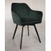 Стул поворотный R-63 изумрудный велюр, ножки черные VETRO Modern (Ветро) в интернет-магазине "Мебли Даром"