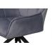 Стул поворотный R-68 серый велюр, ножки черные VETRO Modern (Ветро) в интернет-магазине "Мебли Даром"