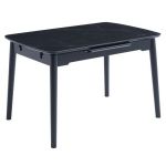 TM-76 раскладной стол, черный оникс керамика 120 (+30) * 80 * 75 см Vetro (Ветро)