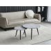 CT-30 (Беатріс) Комплект із двох журнальних столів (ребекка грей/чорний) Vetro в інтернет магазині "Меблі Даром"