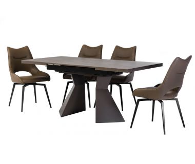 Керамічний стіл TML-845 гріджіо лате Vetro (Ветро)