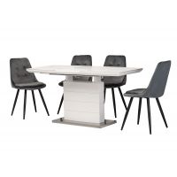 Керамічний стіл TML-850 білий мармур Vetro (Ветро)