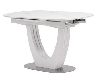 Керамічний стіл TML-866 білий мармур
