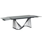 Красивый большой керамический стол TML-900 аливери грей, черный