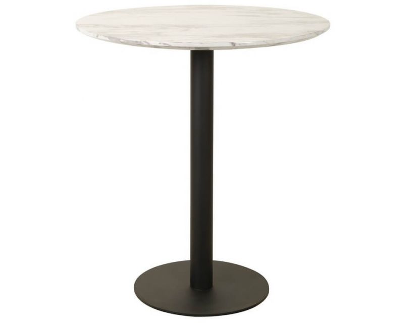 Стіл барний високий BT-01 білий мармур 80 см VETRO Modern (Ветро) в інтернет магазині "Меблі Даром"