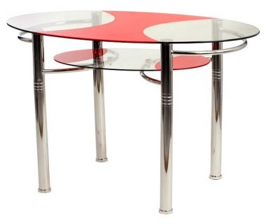 Стіл обідній T-211 червоний 120*70*75см Стіл обідній T-211 червоний 120*70*75см