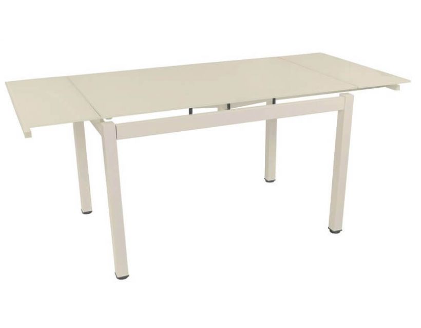 Стол раскладной стеклянный T-231-3 кремовый 120 (+60)*80*75 см в интернет-магазине "Мебли Даром"