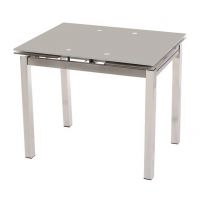 Стол раскладной обеденный T-231-8 серый 90(+60)*70*75см