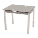 Стол раскладной обеденный T-231-8 серый 90(+60)*70*75см