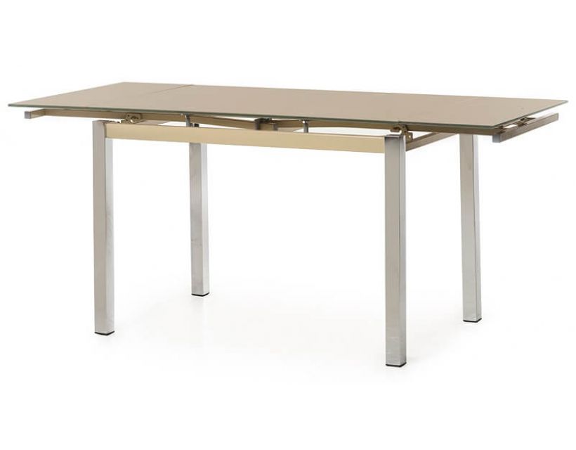 Стіл розкладний скляний T-231 кава мокко 110 (+60) * 74 * 75 см в інтернет магазині "Меблі Даром"