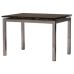 Стол раскладной стеклянный T-231 коричневый 110 (+60)*74*75 см в интернет-магазине "Мебли Даром"