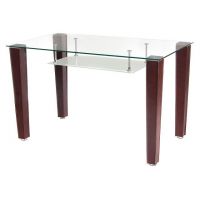 Стол стеклянный T-285 прозрачный 120*70*75см