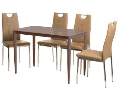 Стол стеклянный T-300-11 кофе мокко 110*60*75см Стол стеклянный T-300-11 кофе мокко 110*60*75см