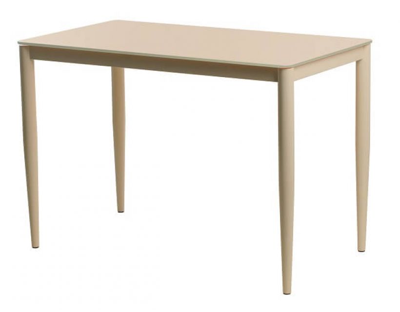 Стол стеклянный T-300-11 молочный 110*60*75см VETRO Modern (Ветро) в интернет-магазине "Мебли Даром"