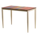 Стол стеклянный T-300-11 полоска 110*60*75см Vetro (Ветро)