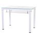Стол стеклянный T-300-2 снежно-белый100*60*76см в интернет-магазине "Мебли Даром"