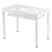 Стол стеклянный T-300-2 снежно-белый100*60*76см