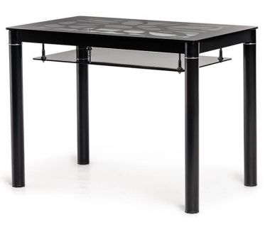 Стол стеклянный T-300-2 черный 100*60 см Стол стеклянный T-300-2 черный 100*60 см