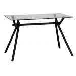 Стіл скляний T-306 чоний тонований 120*70*76см