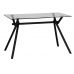 Стіл скляний T-306 чоний тонований 120*70*76см в інтернет магазині "Меблі Даром"