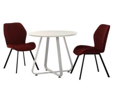 Стіл круглий T-308 білий 90 см