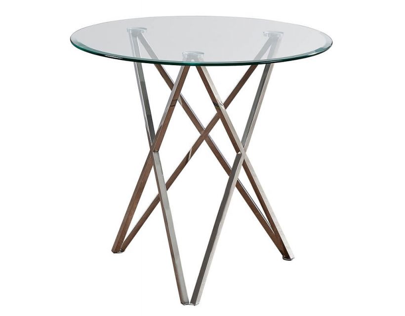 Стол круглый стеклянный T-316 80*80*73см в интернет-магазине "Мебли Даром"