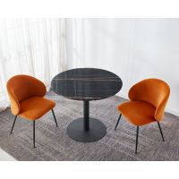 Стол обеденный T-320 черная магма 90 см