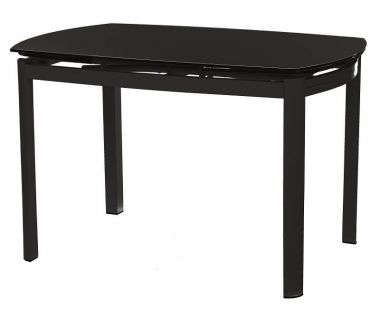 Стол раскладной стеклянный T-600 черный 120(+60)*80*75см Стол раскладной стеклянный T-600 черный 120(+60)*80*75см