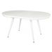 Стіл розкладний круглий TM-175 білий матовий VETRO (Ветро) в інтернет магазині "Меблі Даром"