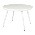 Раскладной круглый стол TM-175 белый матовый VETRO (Ветро)