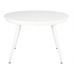 Стіл розкладний круглий TM-175 білий матовий VETRO (Ветро) в інтернет магазині "Меблі Даром"