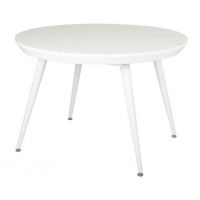 Стіл розкладний круглий TM-175 білий матовий VETRO (Ветро)