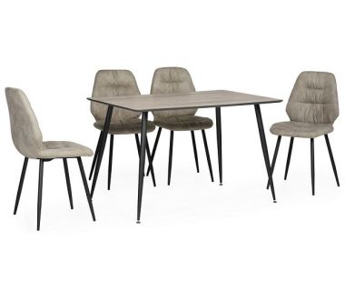 Стіл обідній TM-45 сивий 120*80*75см