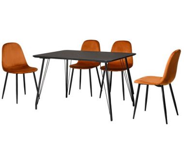 Стіл обідній TM-47 чорний кварц 120 * 80 см