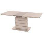 Стіл розкладний скляний TM-50 капучіно-лате 140(+40)*80*76см