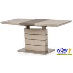 Стіл розкладний скляний TM-50-1 капучіно-лате 120(+40)*80*76см