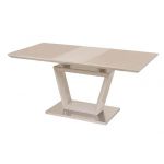 Стіл розкладний скляний TM-51-1 капучіно 120(+40)*80*76см