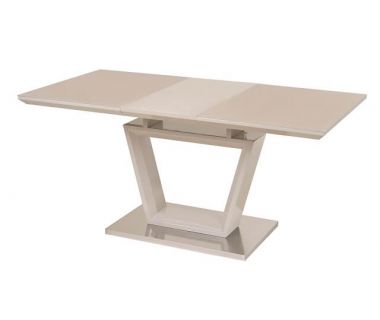 Стіл розкладний скляний TM-51-1 капучіно 120(+40)*80*76см